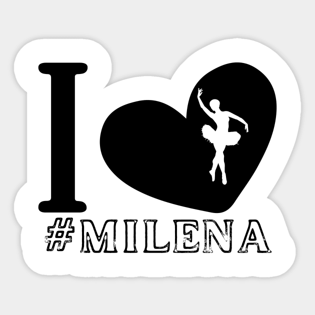 I love ballet. Milena. Sticker by MartaBudzenPL